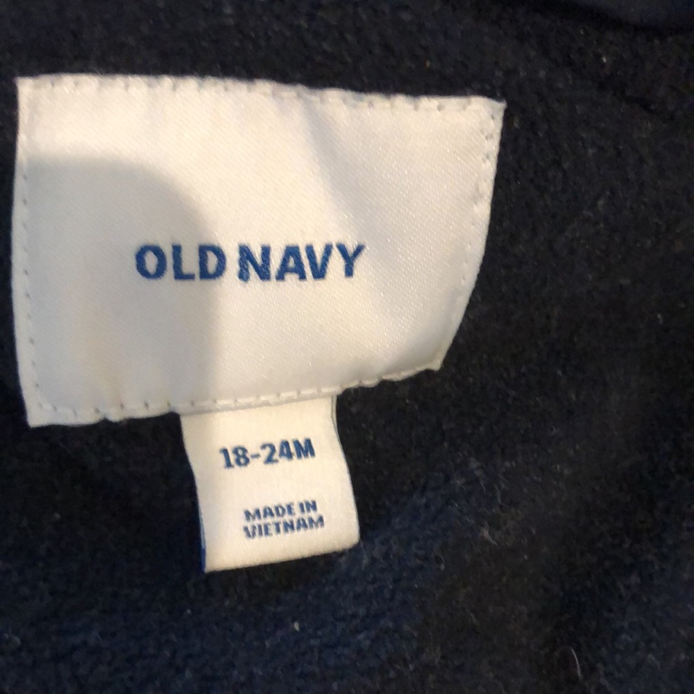 Old Navy Vest, Navy Blue 18-24M - Picture 2 of 5